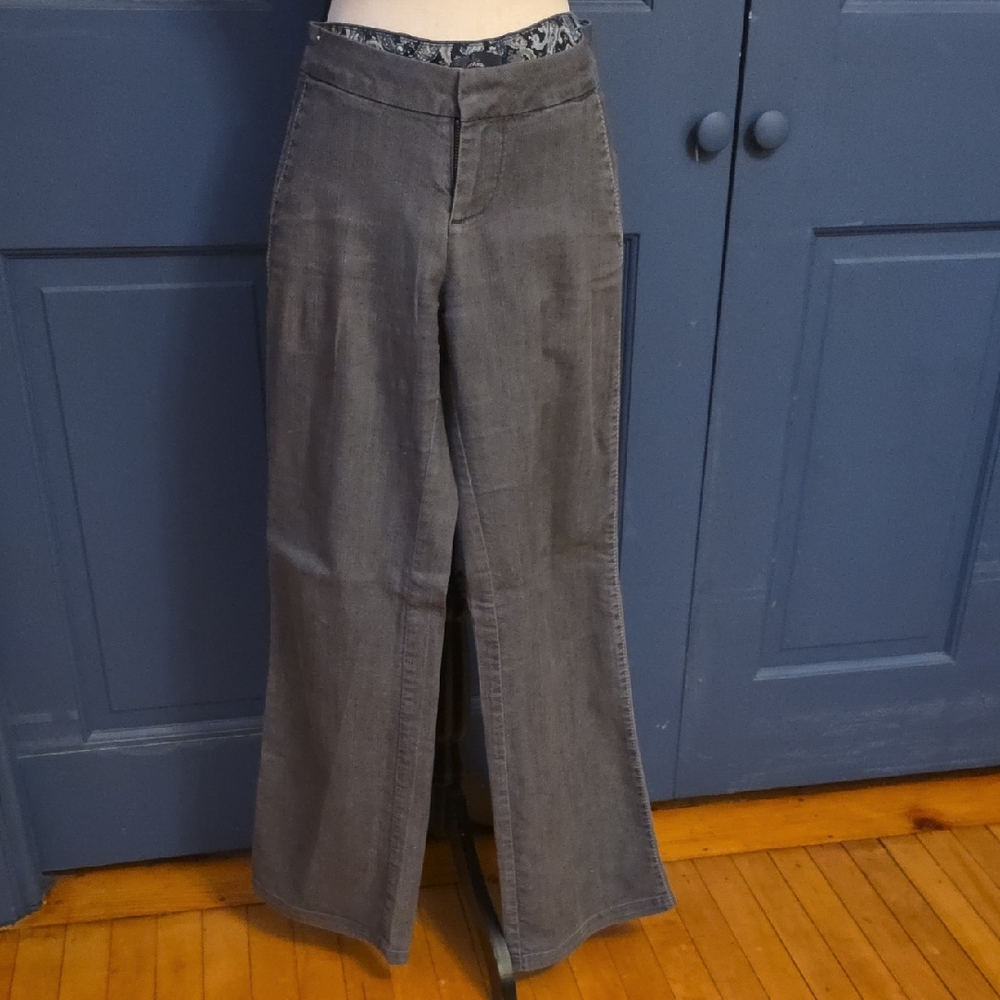 Prana Wide-Leg Pants in Charcoal Gray